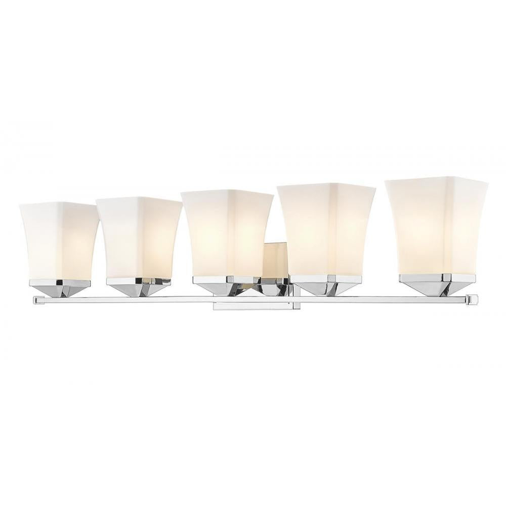 5 Light Vanity-Etched Opal