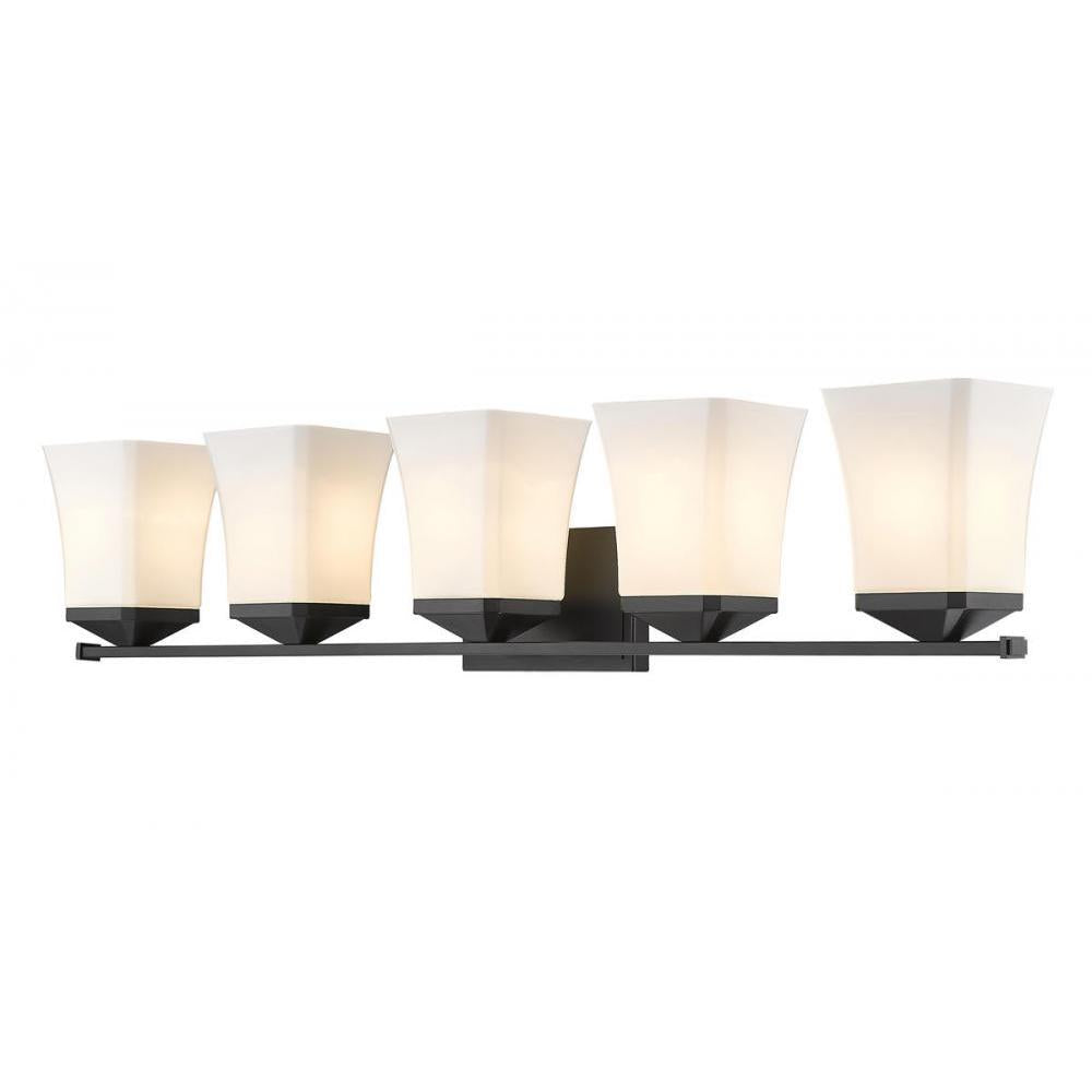 5 Light Vanity-Etched Opal