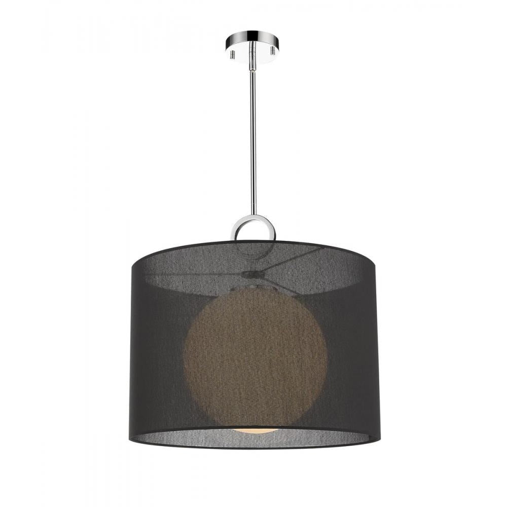 Z-Lite Lighting 194-20BK-C Pendant Mid Century Modern - Chrome