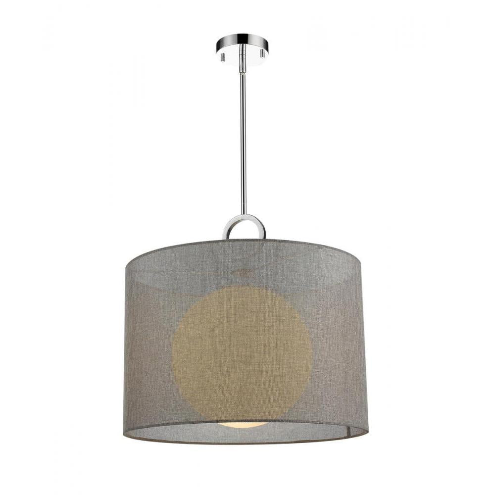 1 Light Pendant-Gray