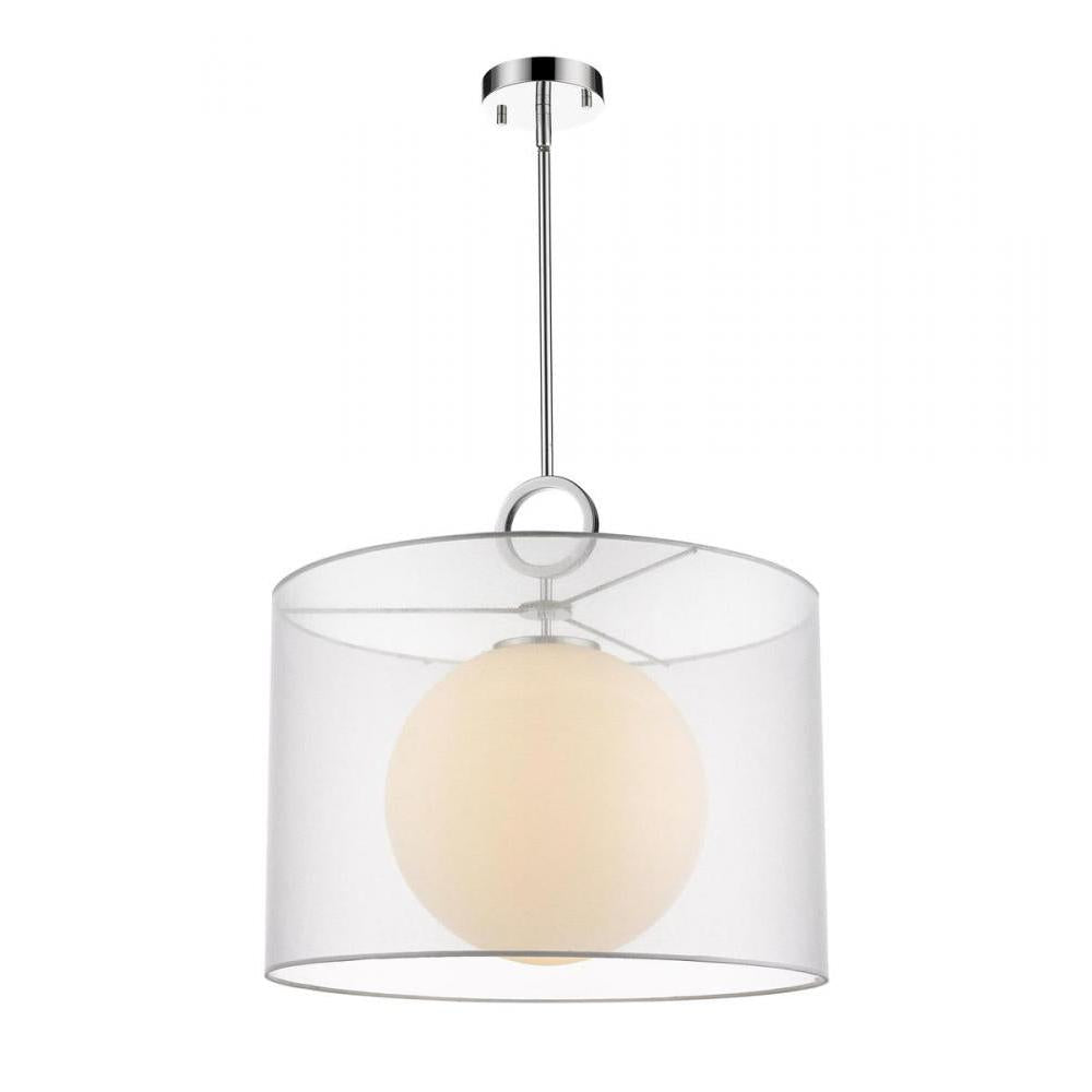1 Light Pendant-White