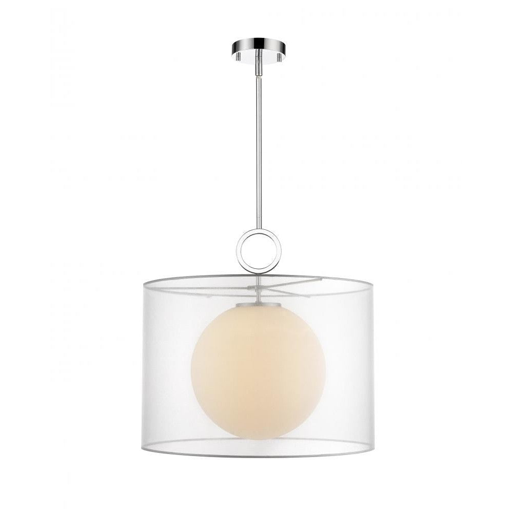 Z-Lite Lighting 194-20W-C Pendant Mid Century Modern - Chrome