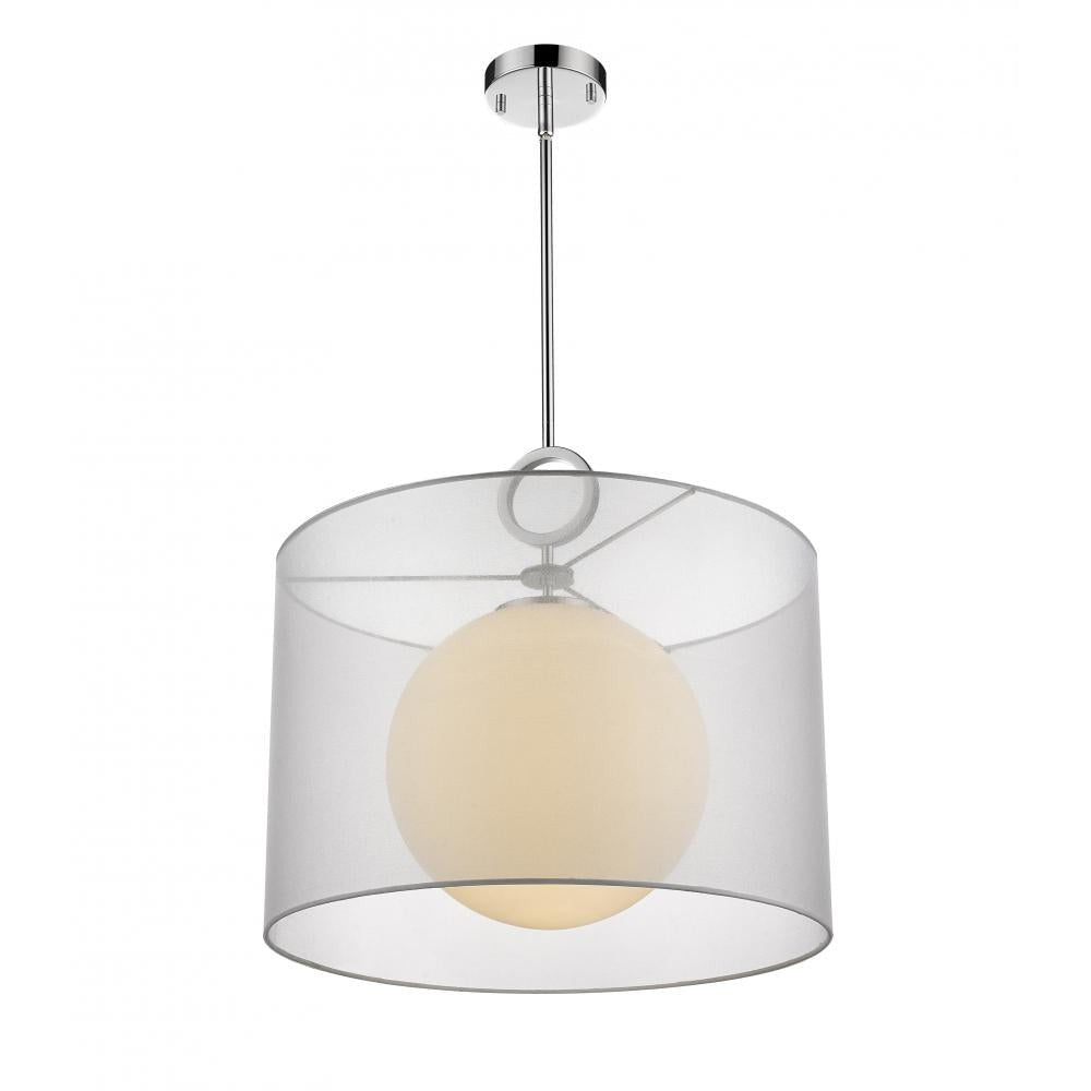 Z-Lite Lighting 194-20W-C Pendant Mid Century Modern - Chrome