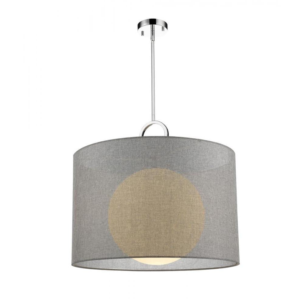 1 Light Pendant-Gray