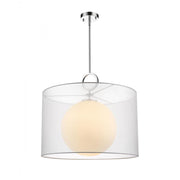 1 Light Pendant-White