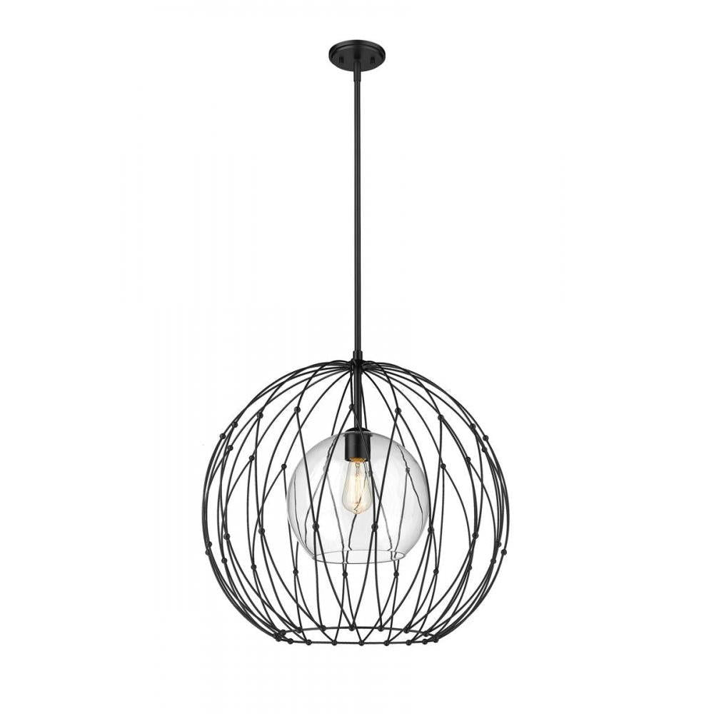 1 Light Pendant-Clear