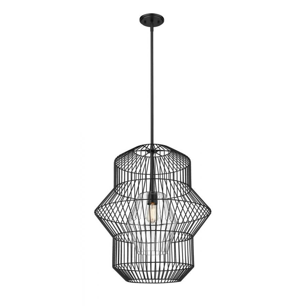 1 Light Pendant-Clear
