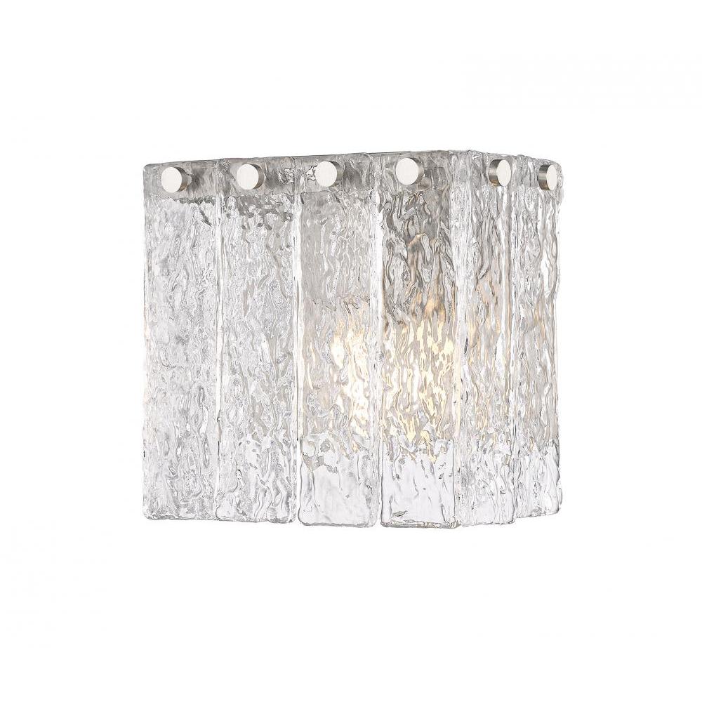 1 Light Wall Sconce-Clear