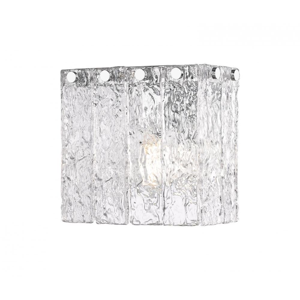1 Light Wall Sconce-Clear