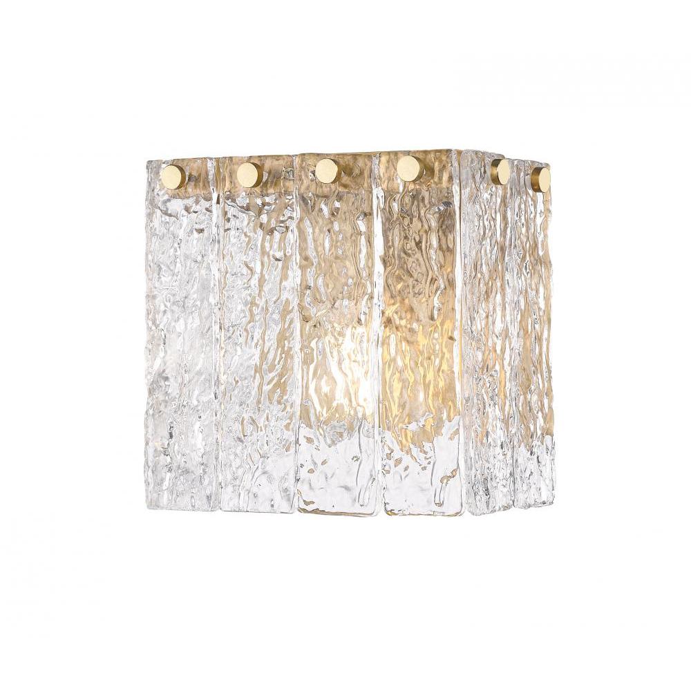 1 Light Wall Sconce-Clear