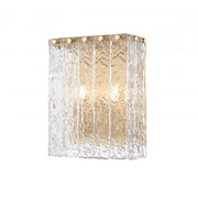 2 Light Wall Sconce-Clear