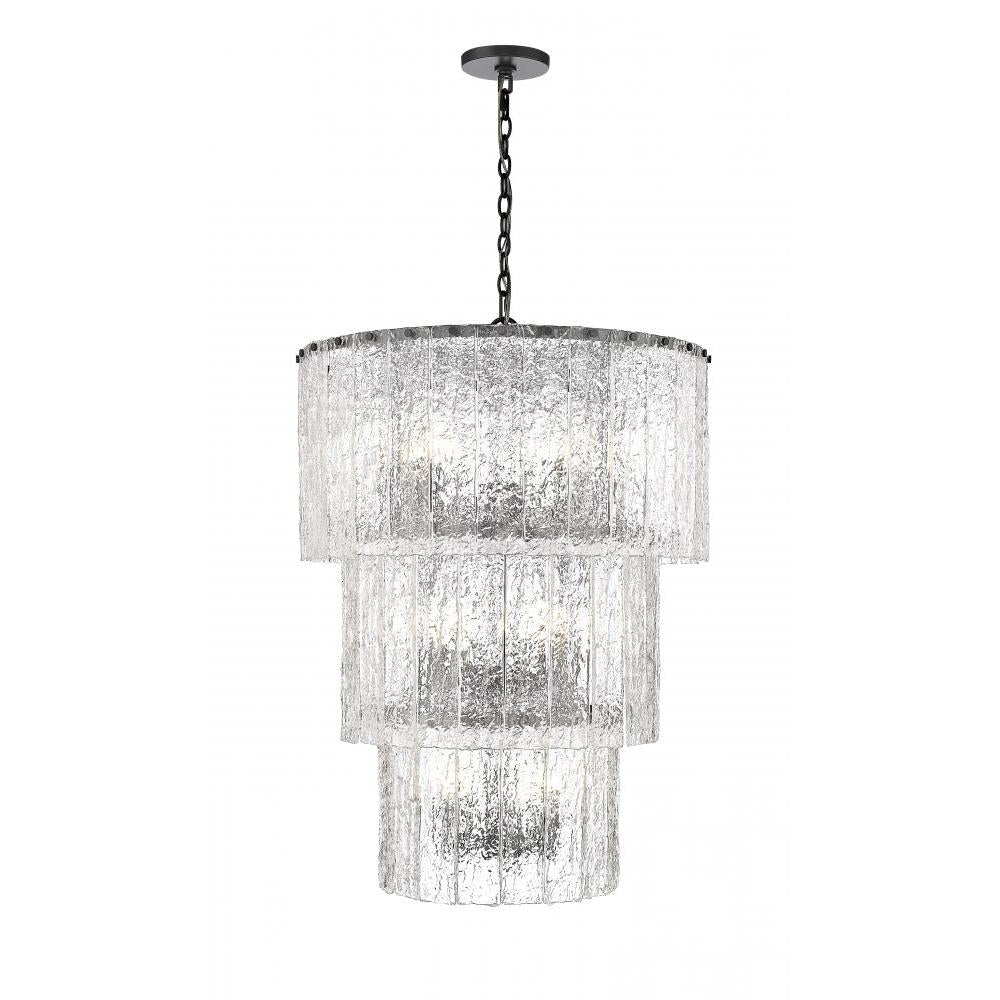12 Light Chandelier-Clear