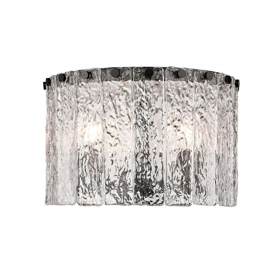 3 Light Flush Mount Light-Clear