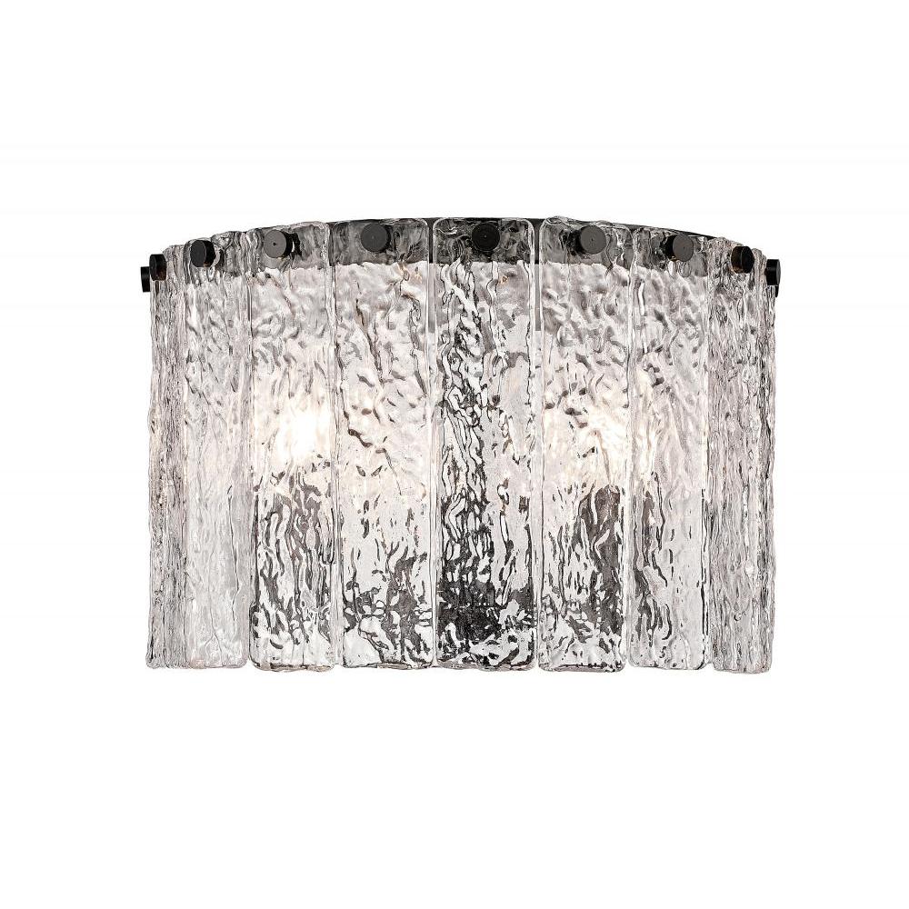 3 Light Flush Mount Light-Clear