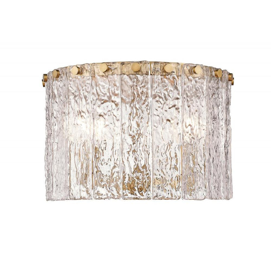 3 Light Flush Mount Light-Clear