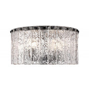 5 Light Flush Mount Light-Clear