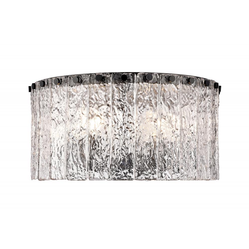 5 Light Flush Mount Light-Clear