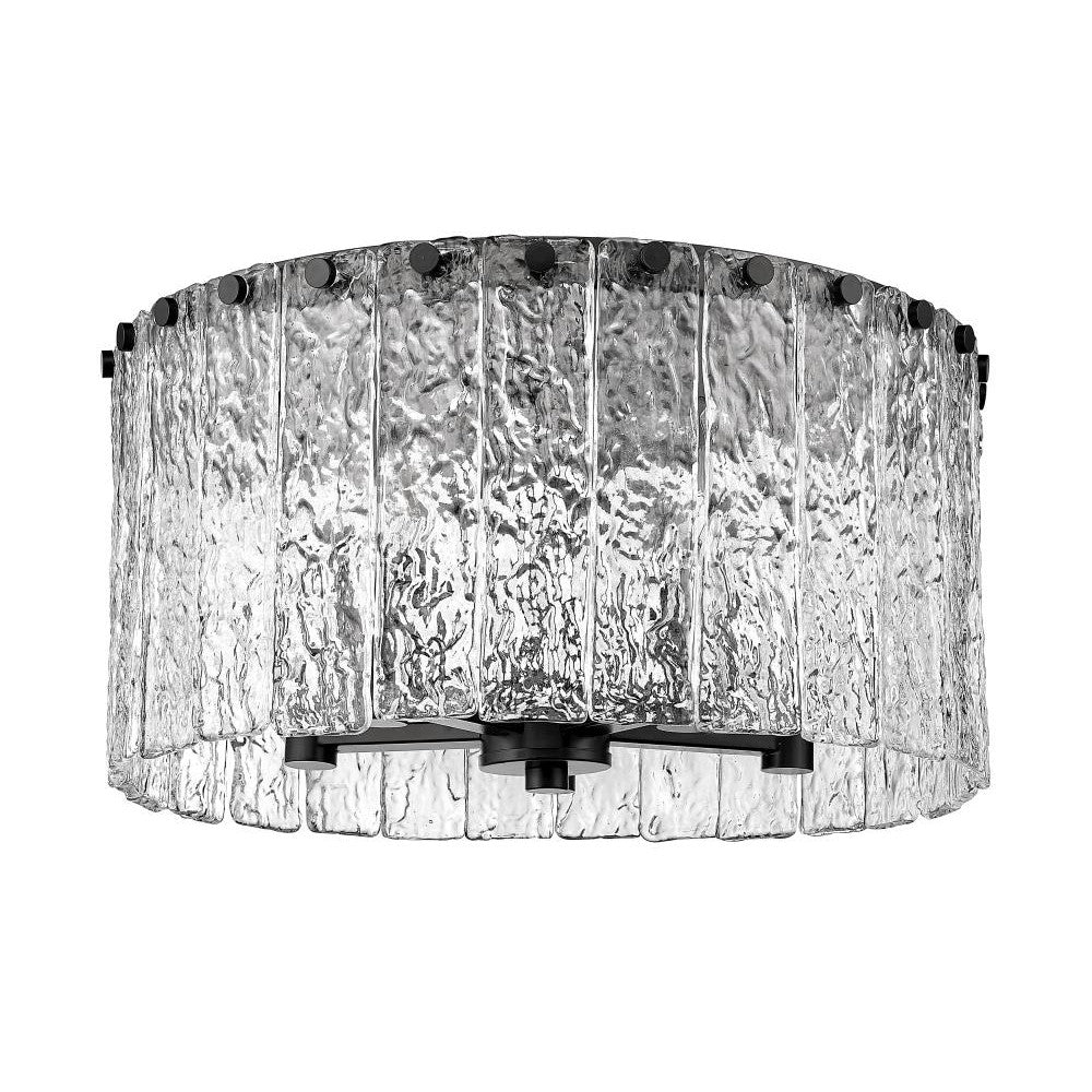 Z-Lite Lighting 1943F16-MB Flush Mount Contemporary - Black