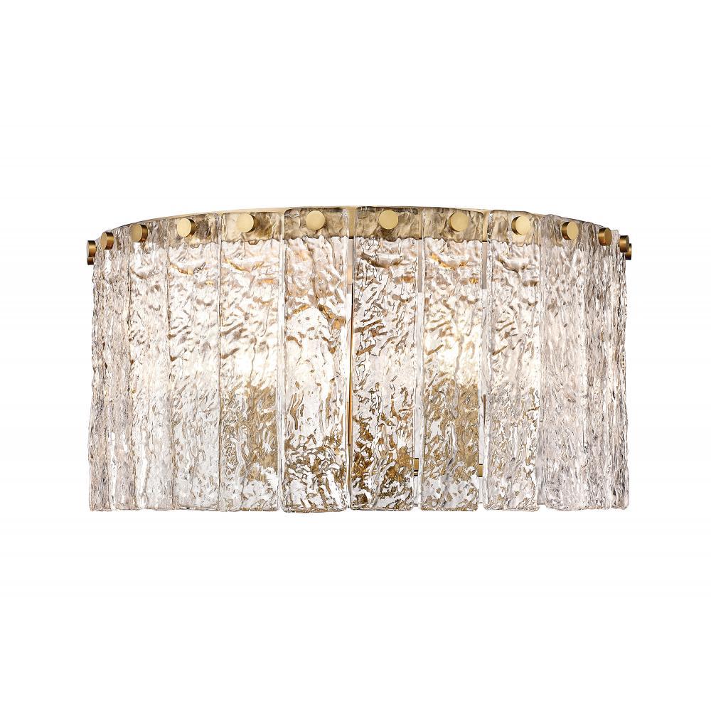 5 Light Flush Mount Light-Clear