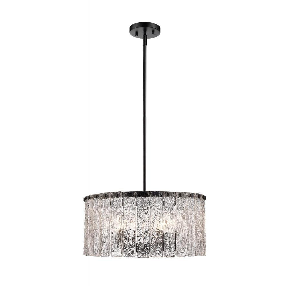 5 Light Pendant-Clear
