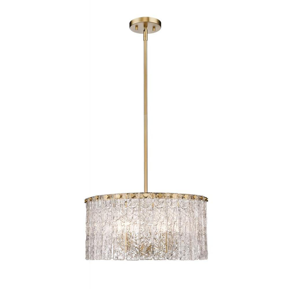 5 Light Pendant-Clear
