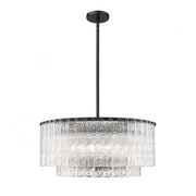 10 Light Pendant-Clear