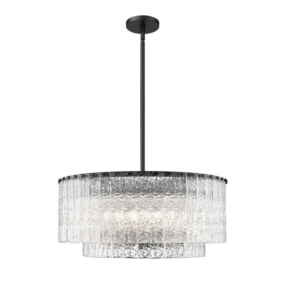 10 Light Pendant-Clear
