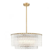 10 Light Pendant-Clear