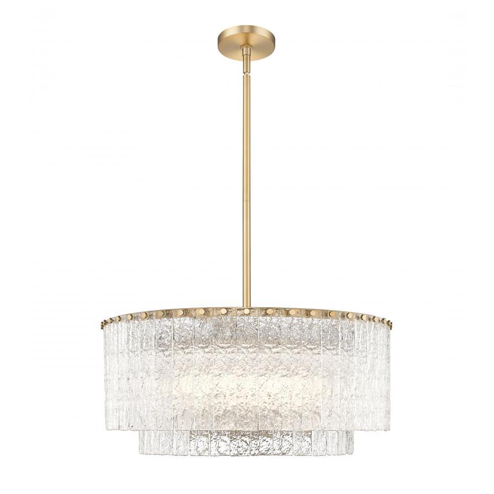 10 Light Pendant-Clear