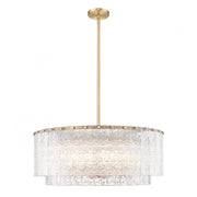 12 Light Pendant-Clear