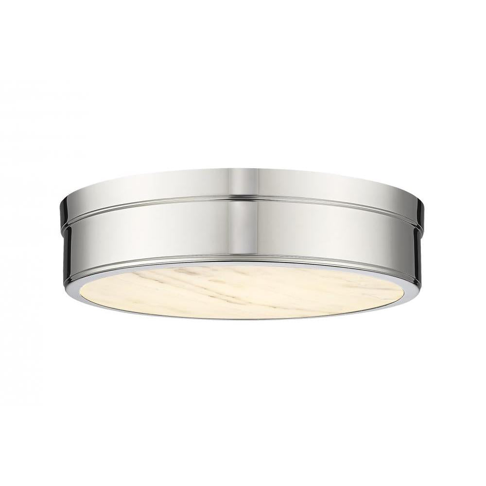 1 Light Flush Mount Light-Marbled