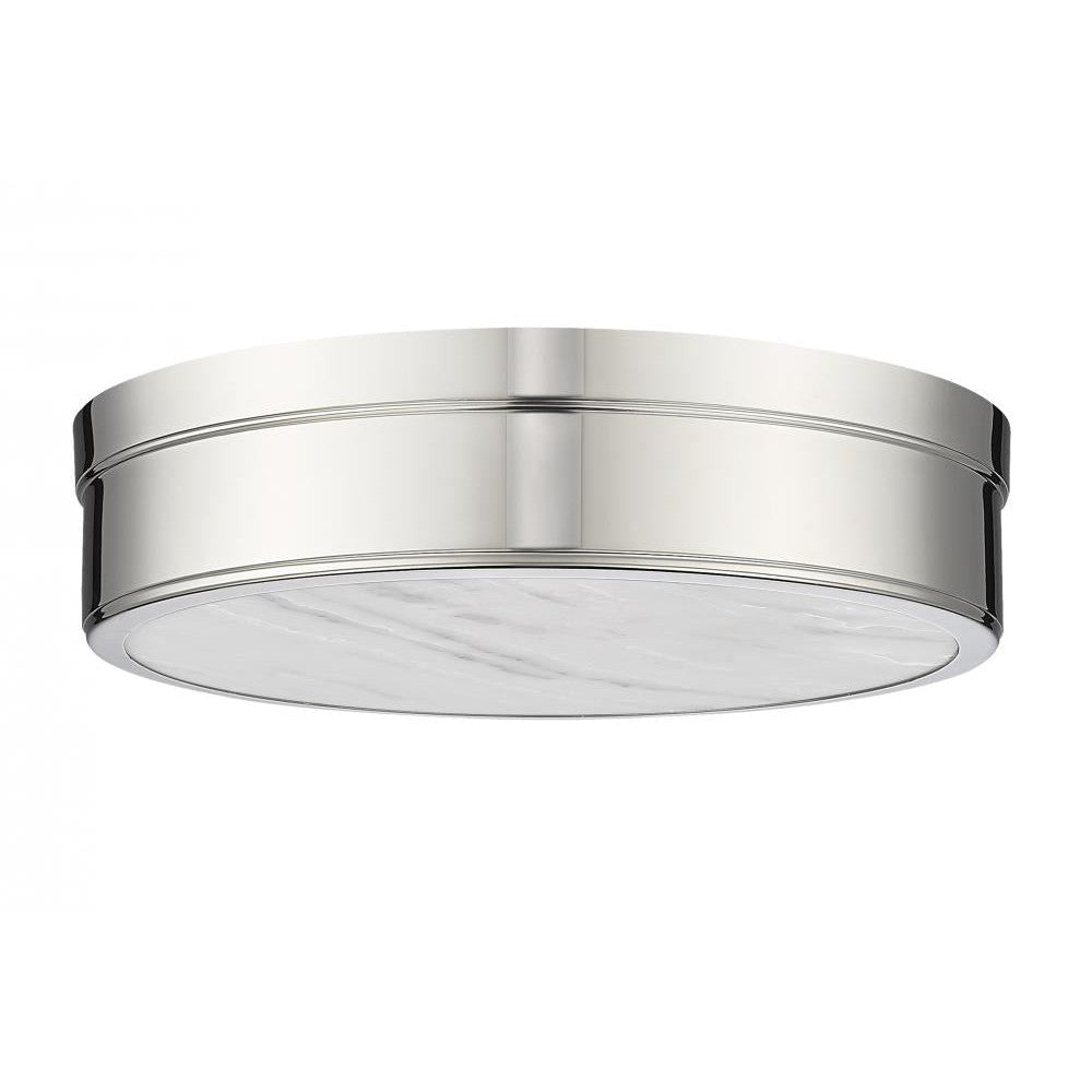 Z-Lite Lighting 1944F15-PN-LED Flush Mount Contemporary - Nickel