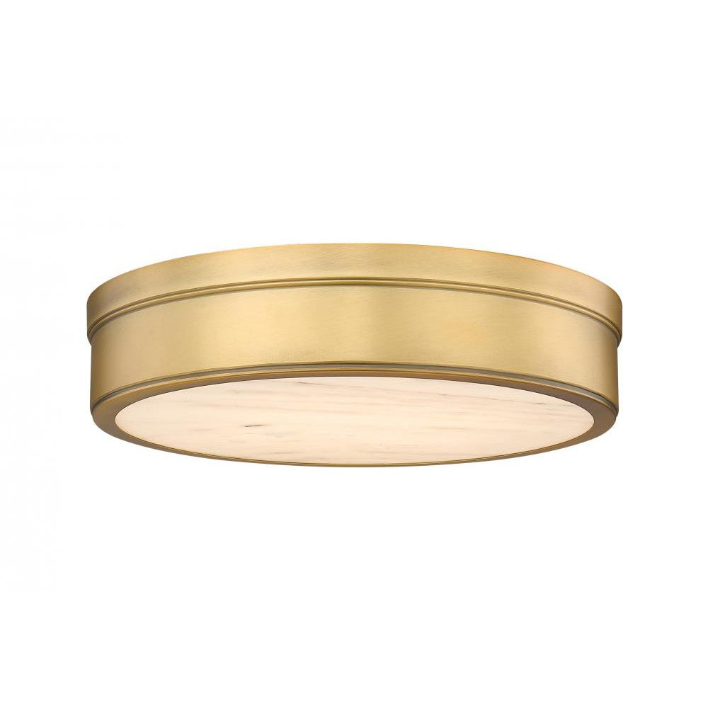 Z-Lite Lighting 1944F15-RB-LED Flush Mount Contemporary - Brass