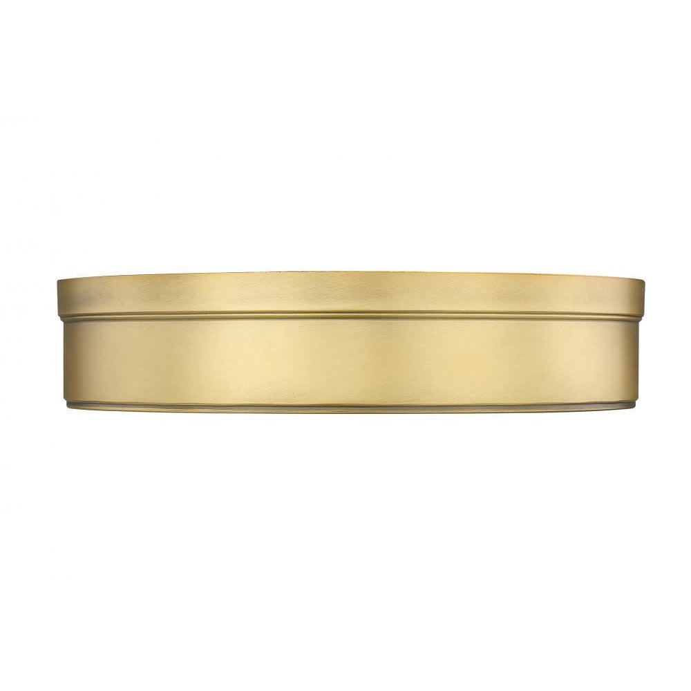 Z-Lite Lighting 1944F15-RB-LED Flush Mount Contemporary - Brass