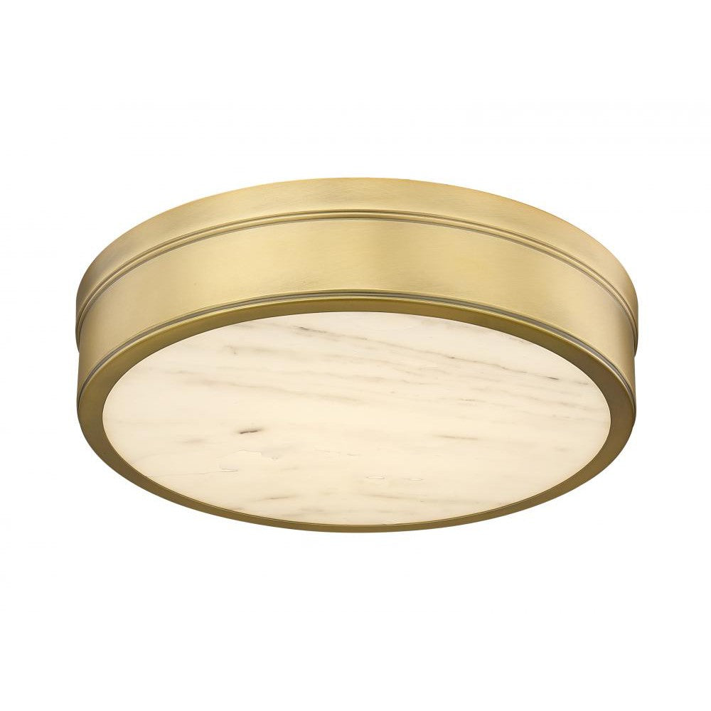 Z-Lite Lighting 1944F15-RB-LED Flush Mount Contemporary - Brass