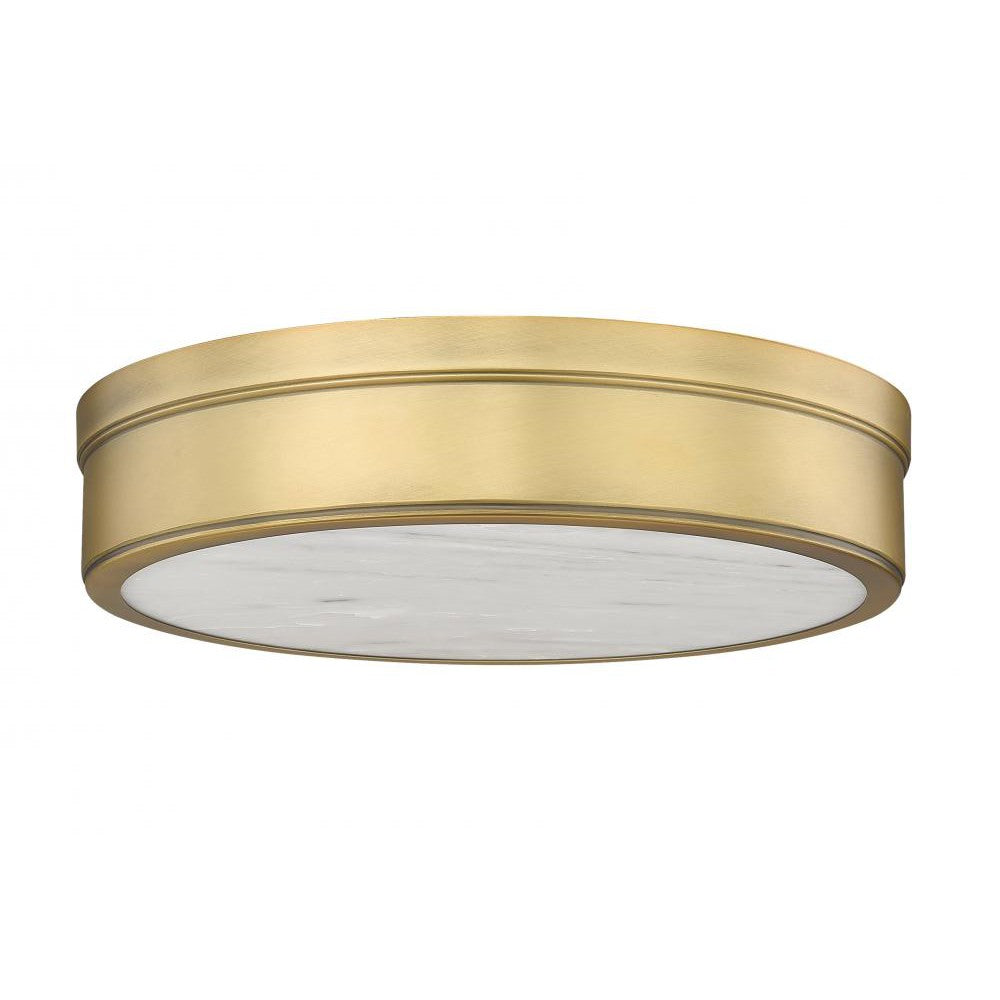 Z-Lite Lighting 1944F15-RB-LED Flush Mount Contemporary - Brass