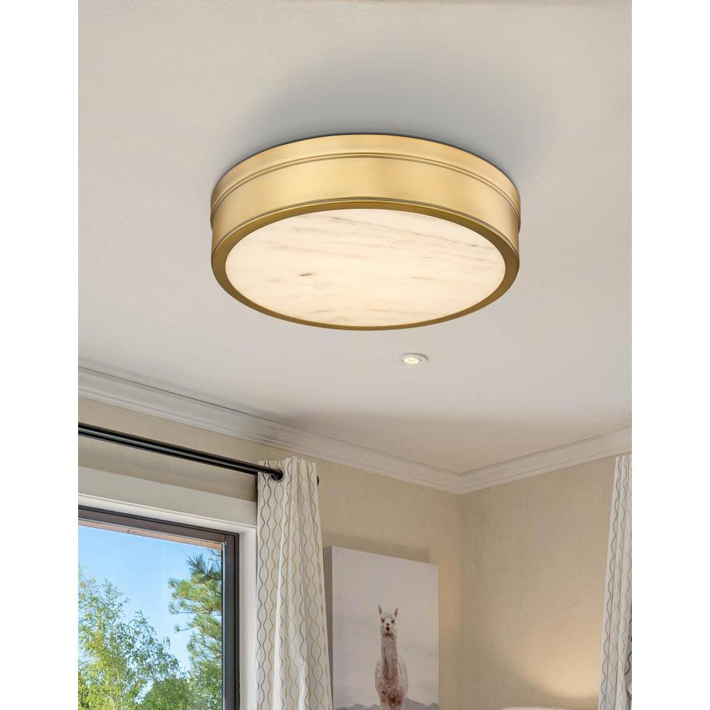 Z-Lite Lighting 1944F15-RB-LED Flush Mount Contemporary - Brass