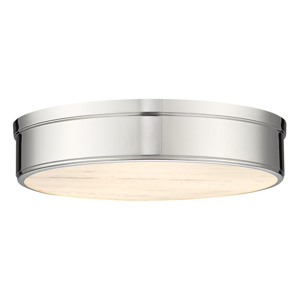 3 Light Flush Mount Light-Marbled