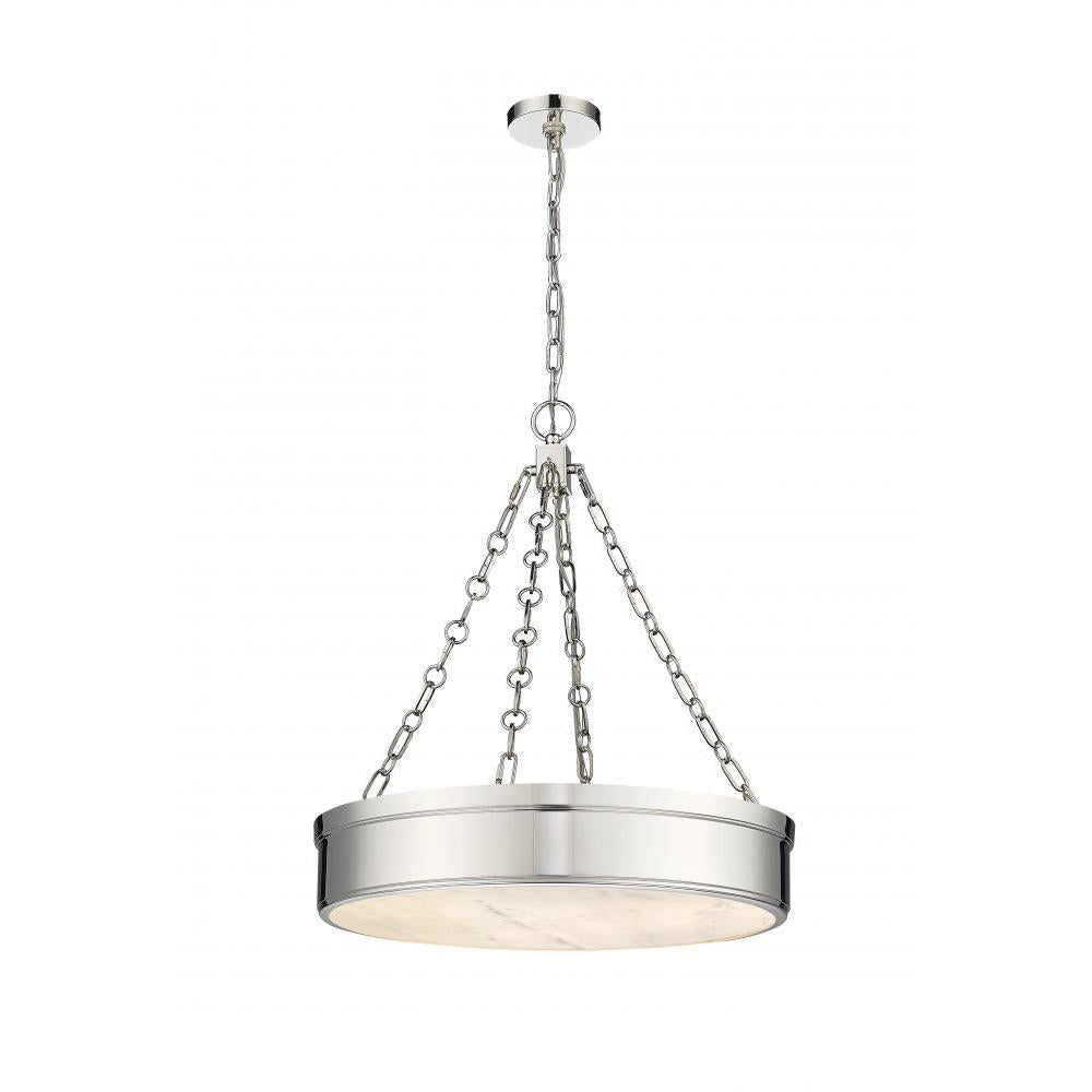 3 Light Chandelier-Marbled