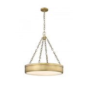3 Light Chandelier-Marbled