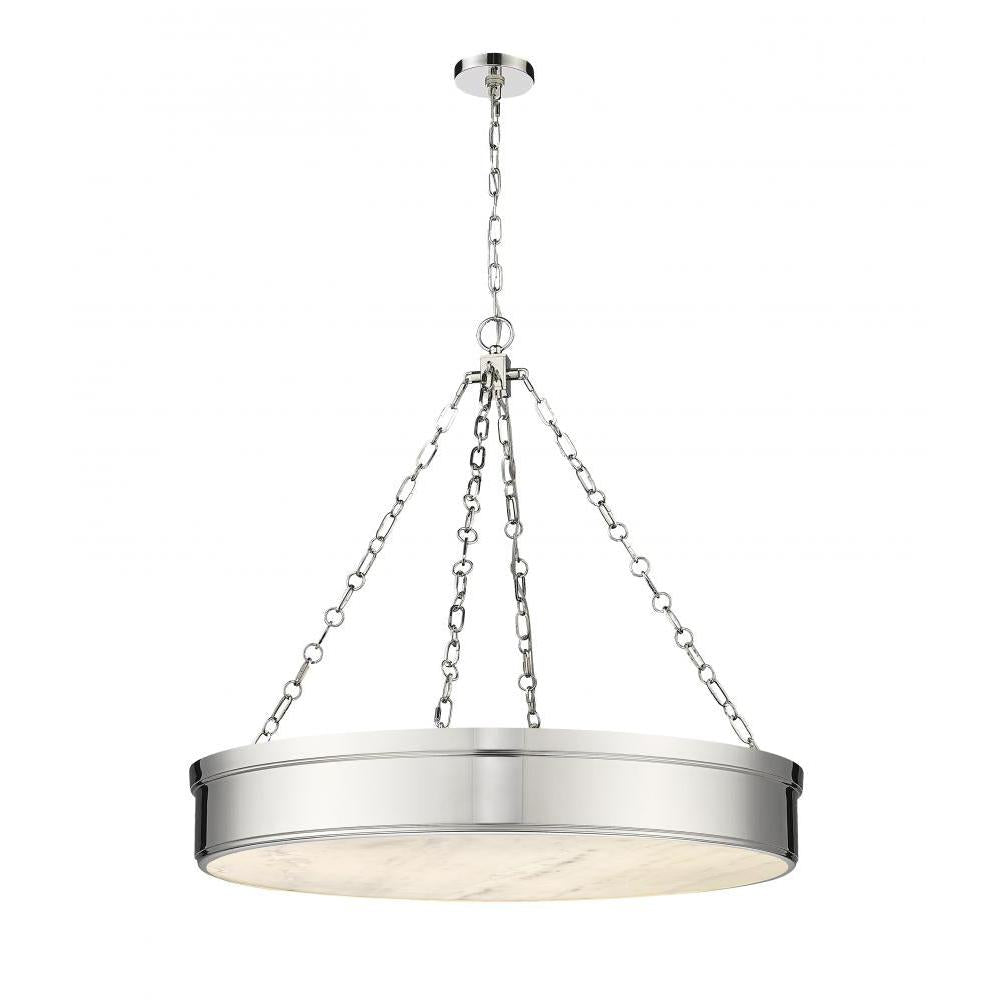 3 Light Chandelier-Marbled