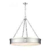 3 Light Chandelier-Marbled