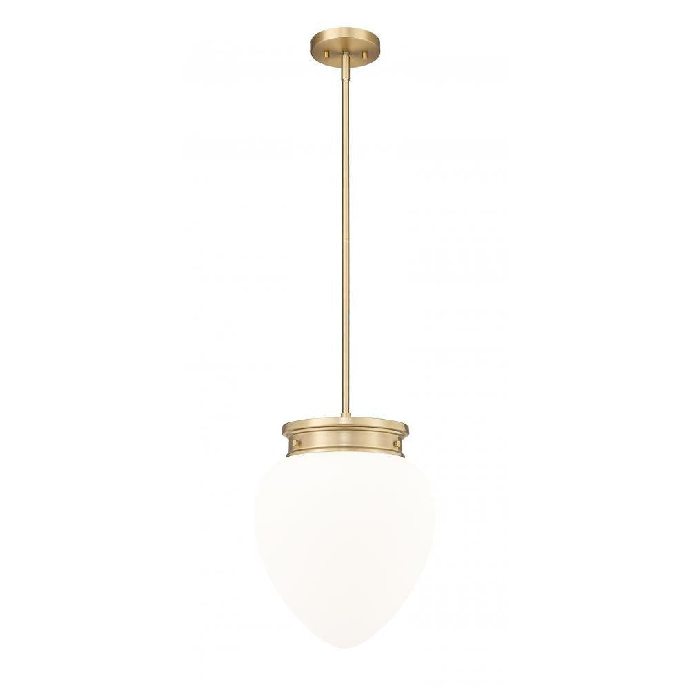 1 Light Pendant-Etched Opal