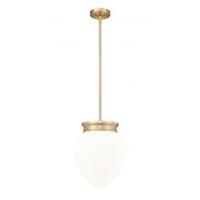 1 Light Pendant-Etched Opal