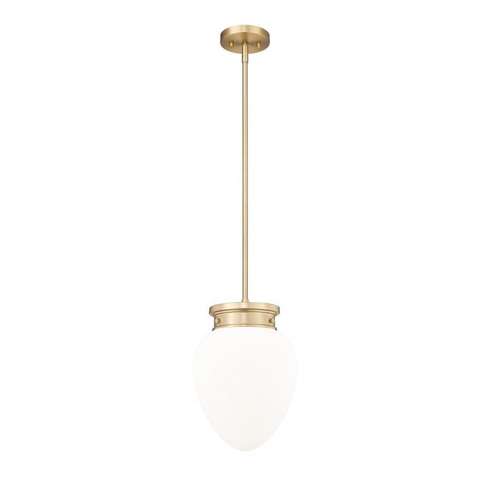 1 Light Pendant-Etched Opal