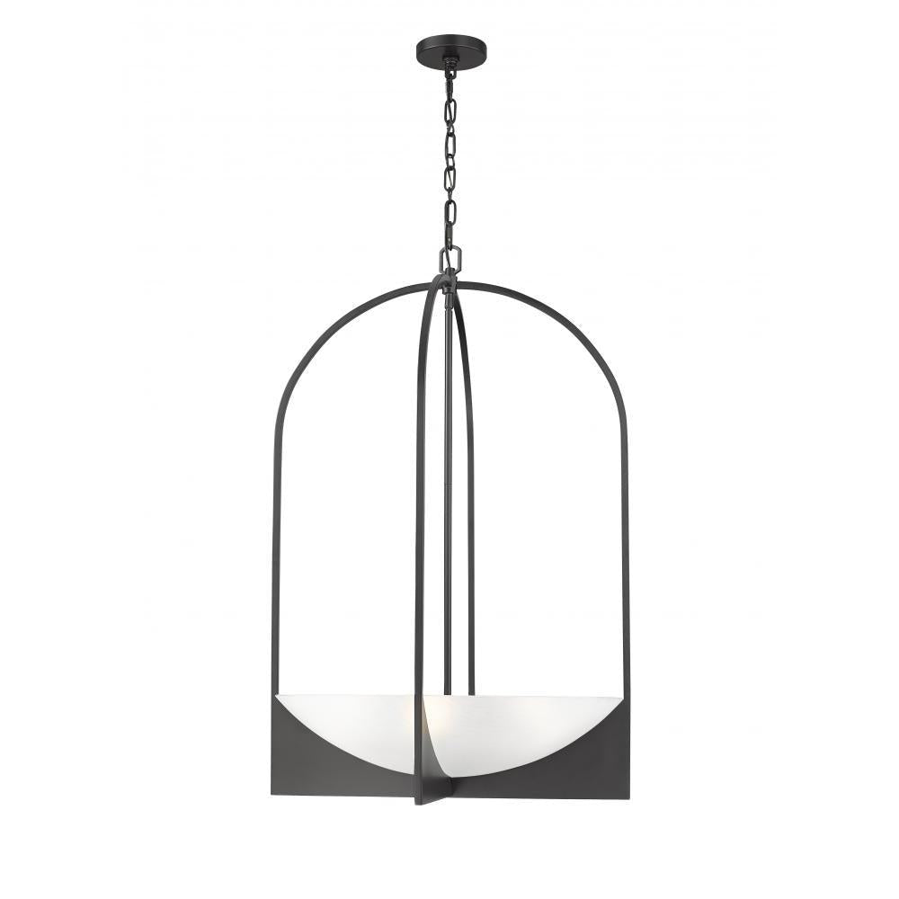 6 Light Chandelier-Sand Blast