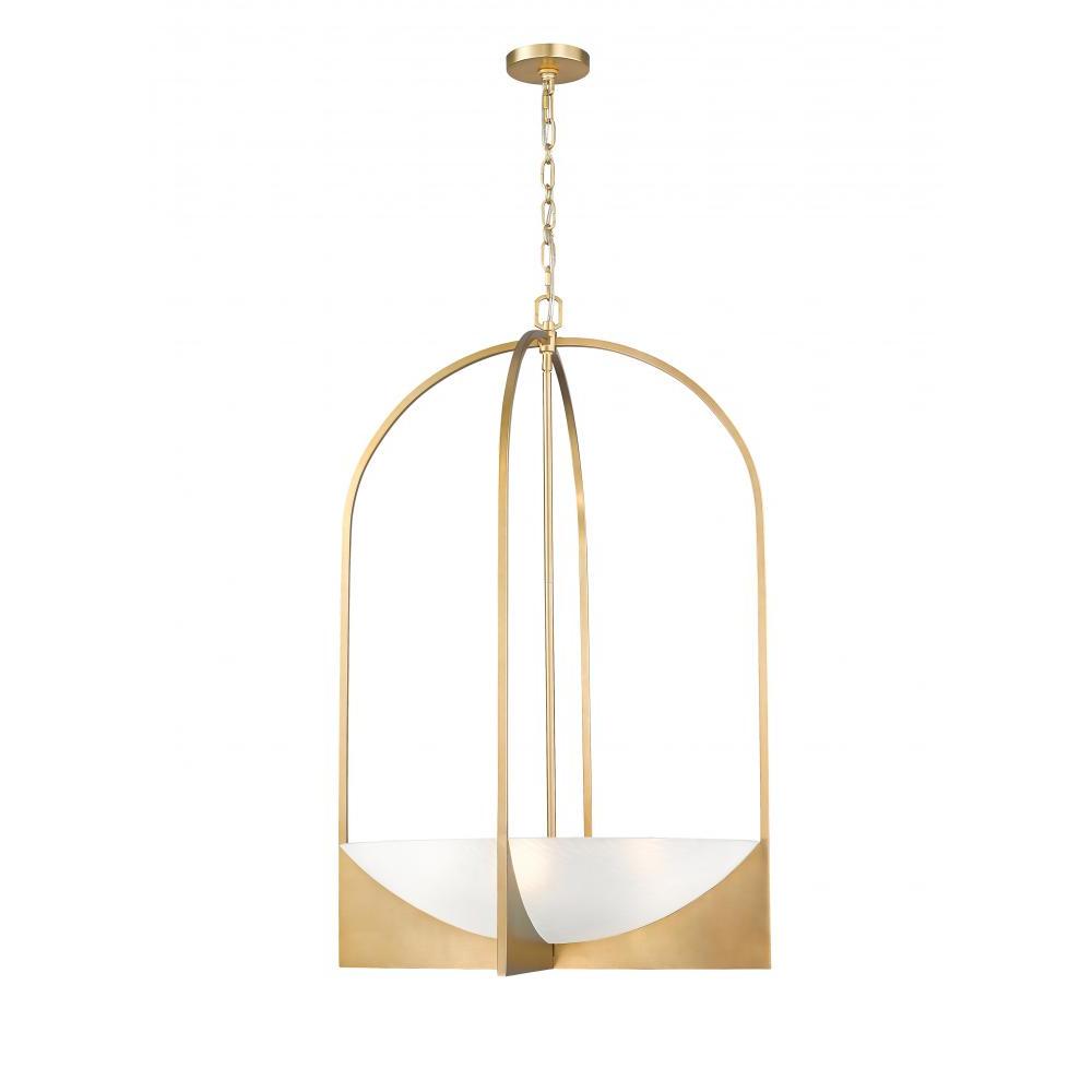 6 Light Chandelier-Sand Blast