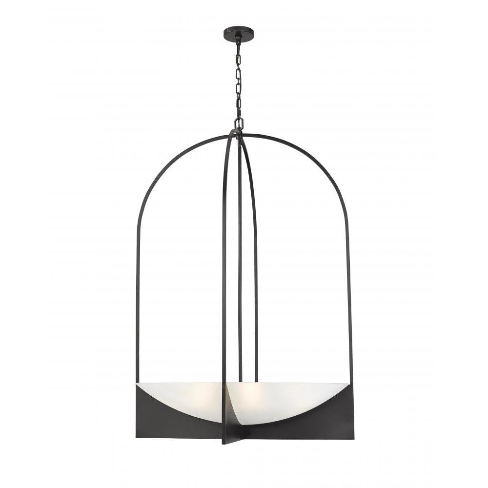8 Light Chandelier-Sand Blast