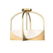 4 Light Semi Flush Mount Light-Sand Blast