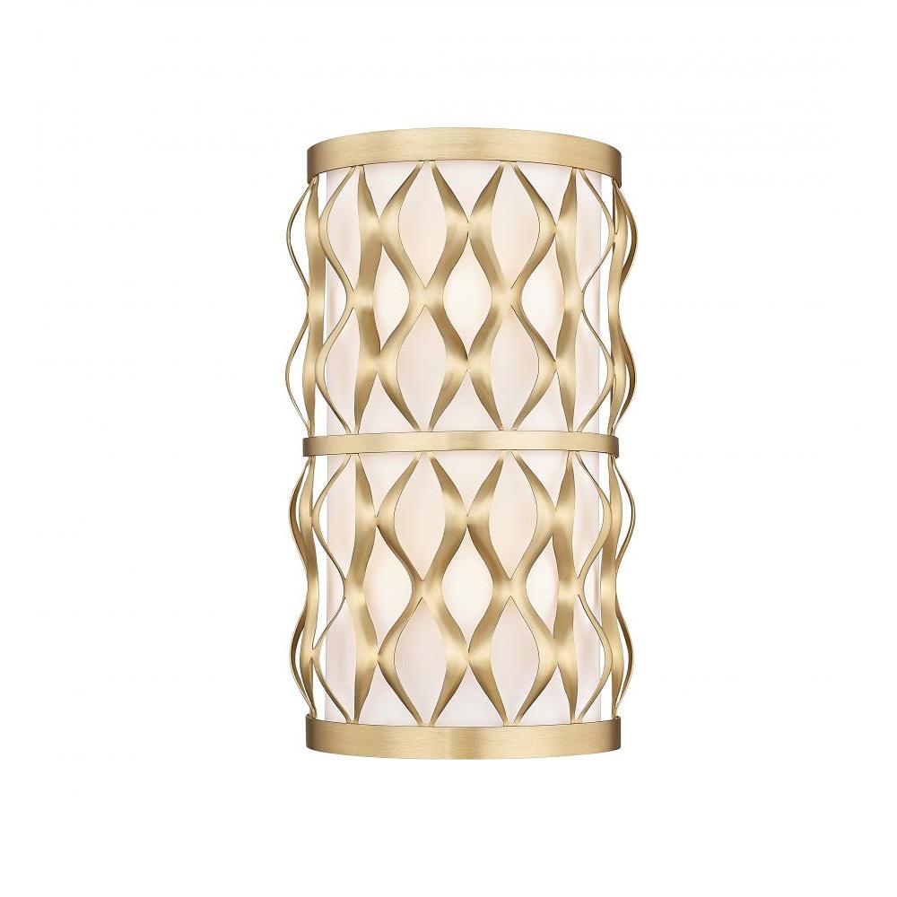 2 Light Wall Sconce-White